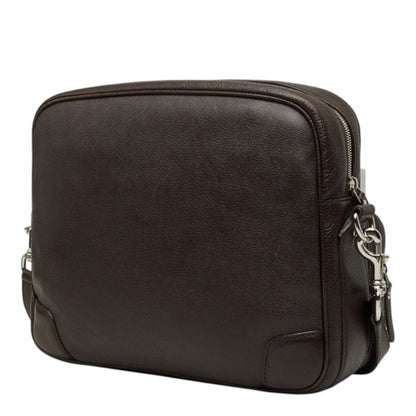 Gucci Crossbody Shoulder Bag Dark Brown Leather — view 2