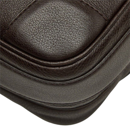 Gucci Crossbody Shoulder Bag Dark Brown Leather — view 6