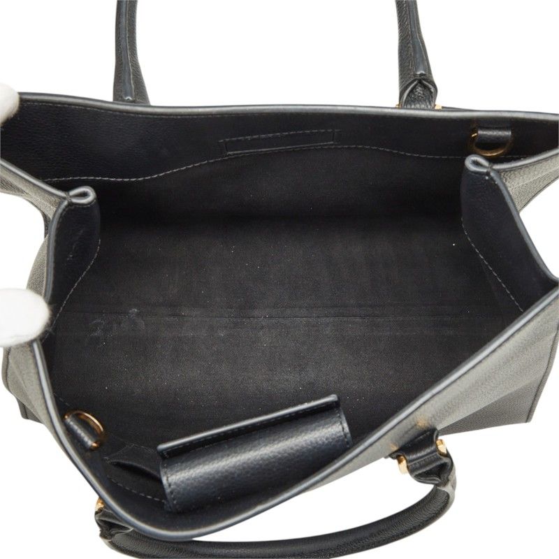 Versace Virtus 2-Way Shoulder Bag Black Leather — view 8