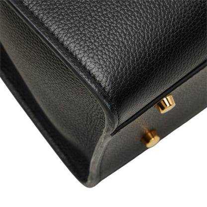 Versace Virtus 2-Way Shoulder Bag Black Leather — view 7