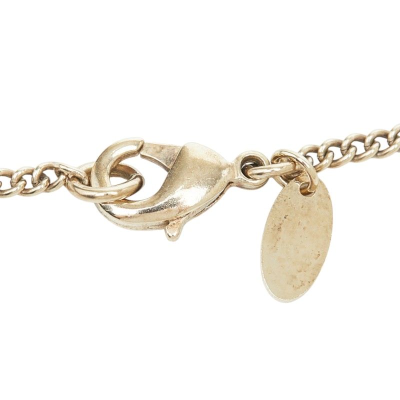 Chanel CC Logo Chain Pendant 07 Black Gold Plated Faux Pearl Rhinestone — view 5