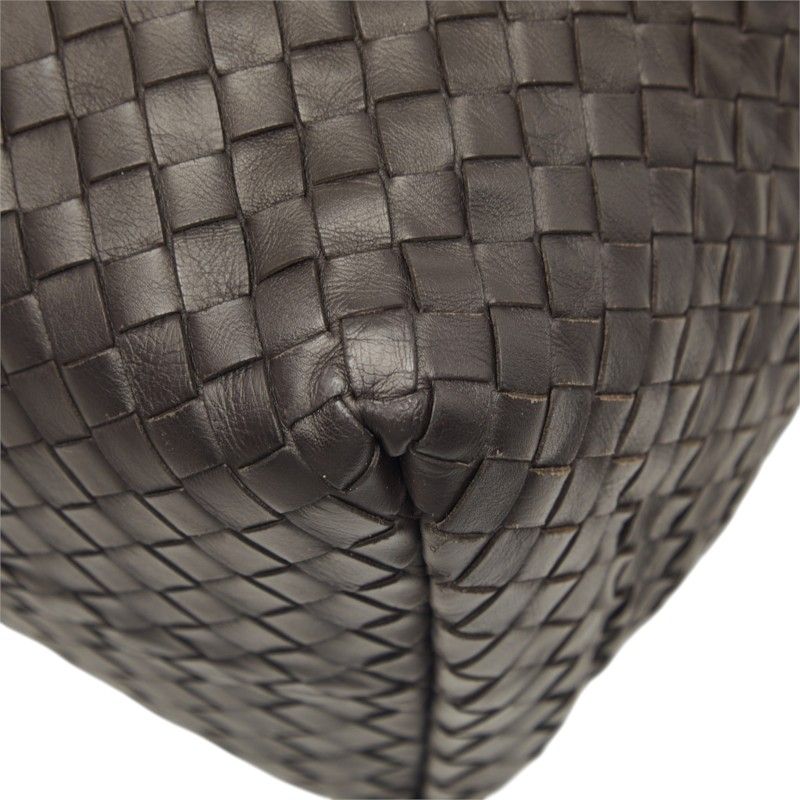 Bottega Veneta Intrecciato Tote Bag Dark Brown Leather — view 4