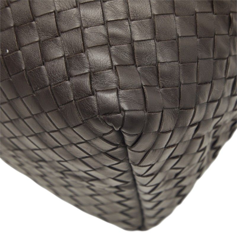 Bottega Veneta Intrecciato Tote Bag Dark Brown Leather — view 6
