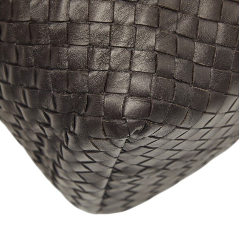 Bottega Veneta Intrecciato Tote Bag Dark Brown Leather — view 7