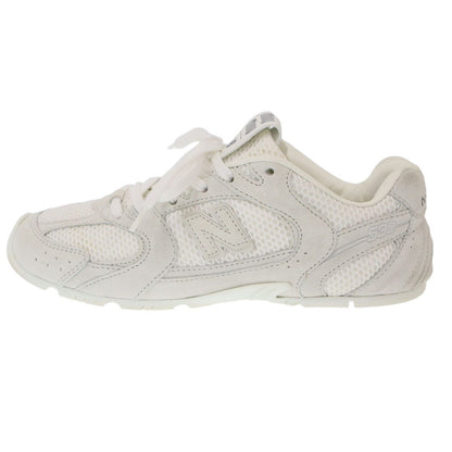 Miu Miu New Balance Suede Mesh Sneakers White — view 2