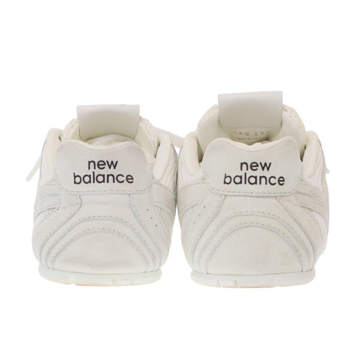 Miu Miu New Balance Suede Mesh Sneakers White — view 3