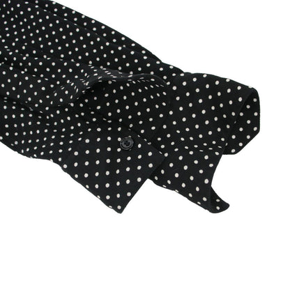 Celine Rayon Dot Shirt Black 41 — view 4