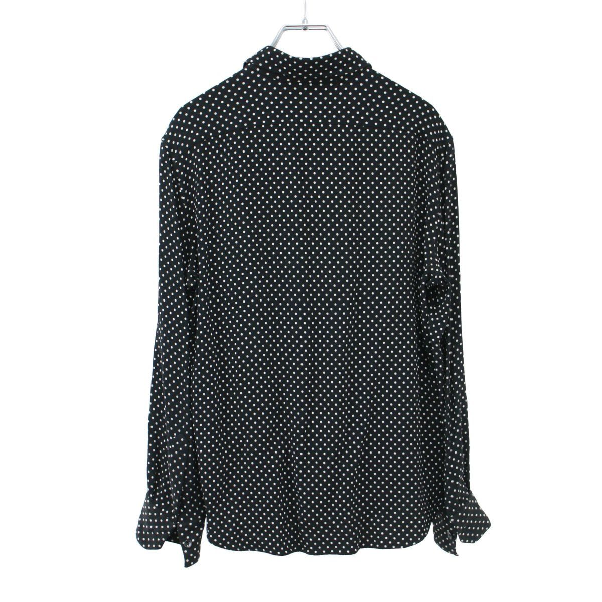 Celine Rayon Dot Shirt Black 41 — view 2
