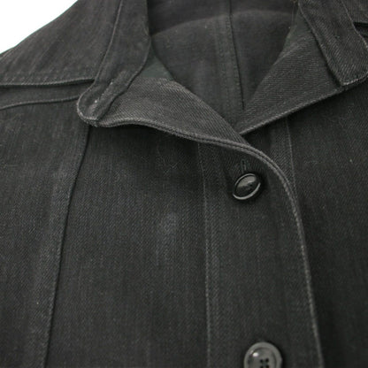 Celine by Phoebe Philo Cut Off Belted Denim Dress 2 Black 36 — view 8