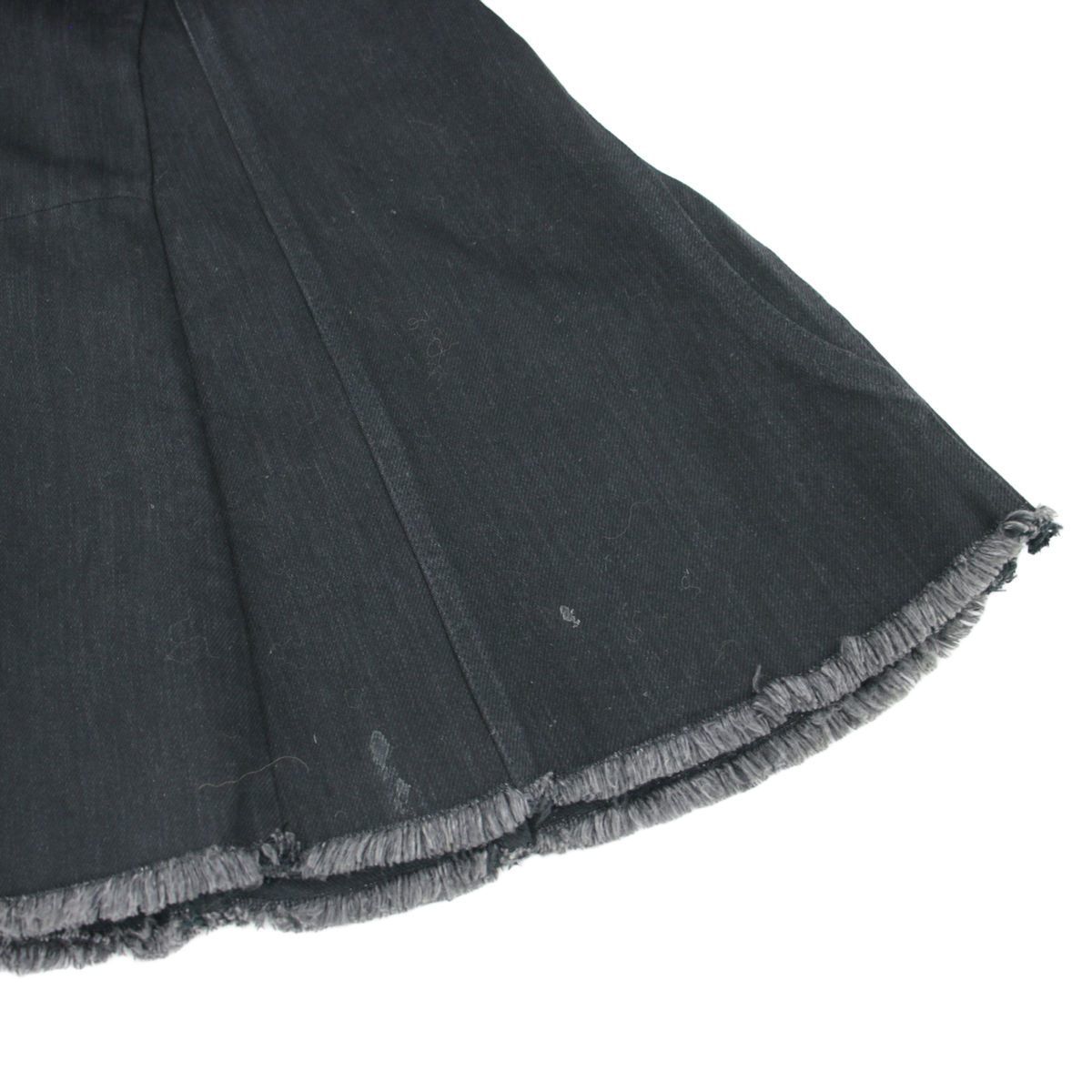 Celine by Phoebe Philo Cut Off Belted Denim Dress 2 Black 36 — view 7