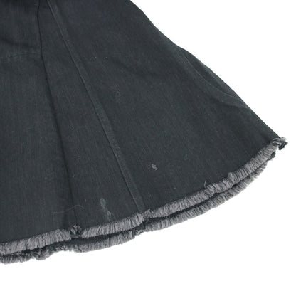 Celine by Phoebe Philo Cut Off Belted Denim Dress 2 Black 36 — view 7