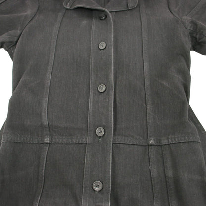 Celine by Phoebe Philo Cut Off Belted Denim Dress 2 Black 36 — view 6