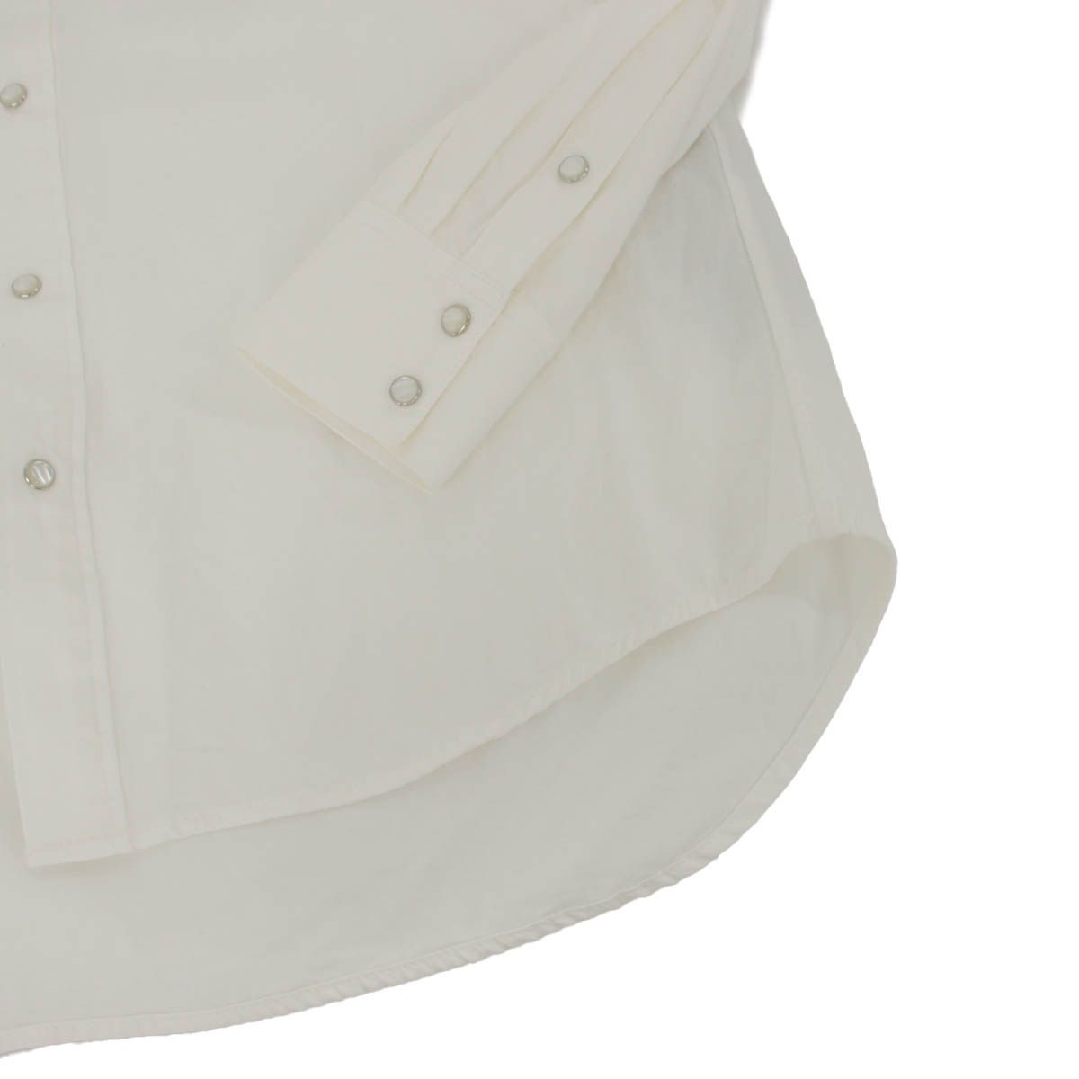 Celine Cotton Western Shirt White XS — view 4