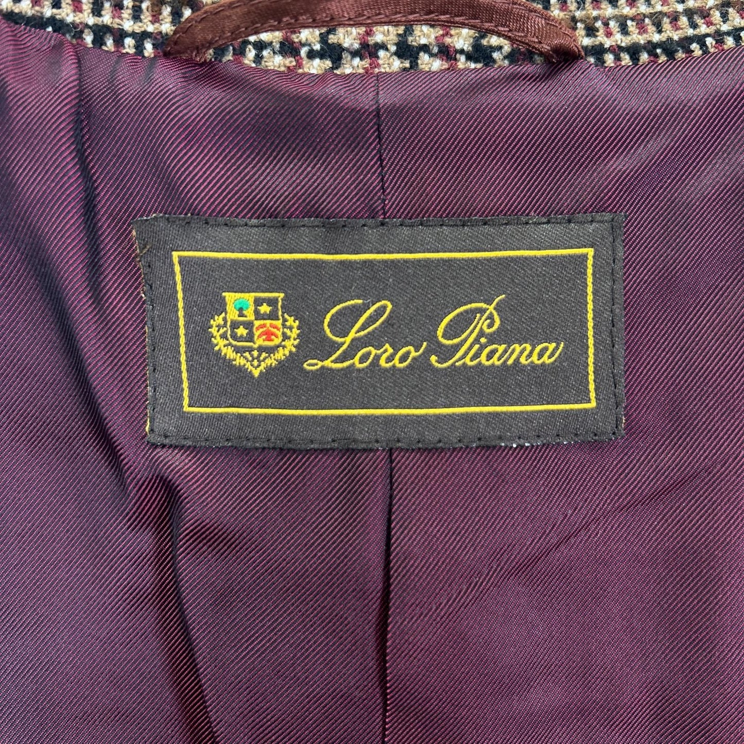 Loro Piana Brown Glen Check Tailored Jacket 44 — view 4