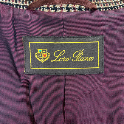 Loro Piana Brown Glen Check Tailored Jacket 44 — view 4