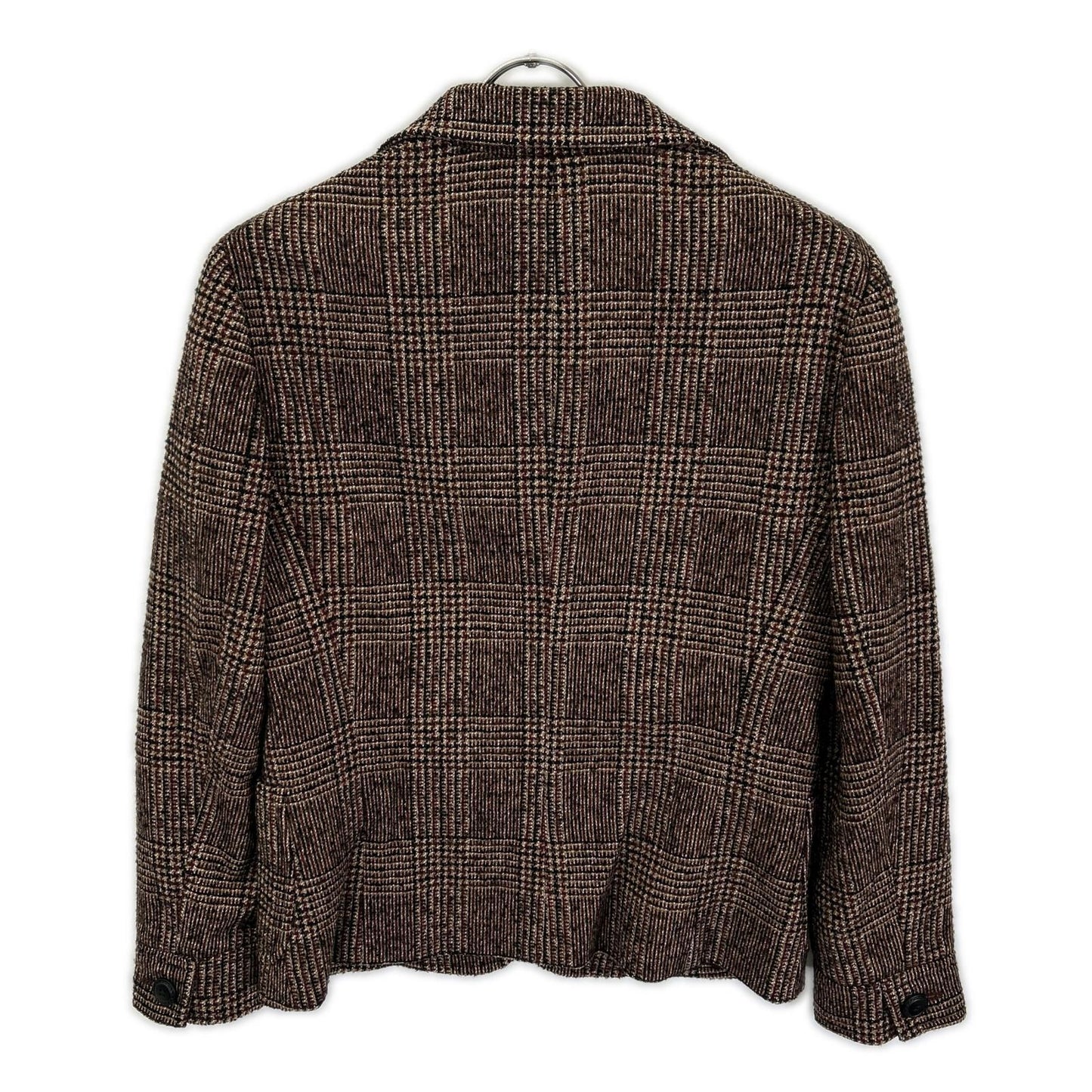Loro Piana Brown Glen Check Tailored Jacket 44 — view 2