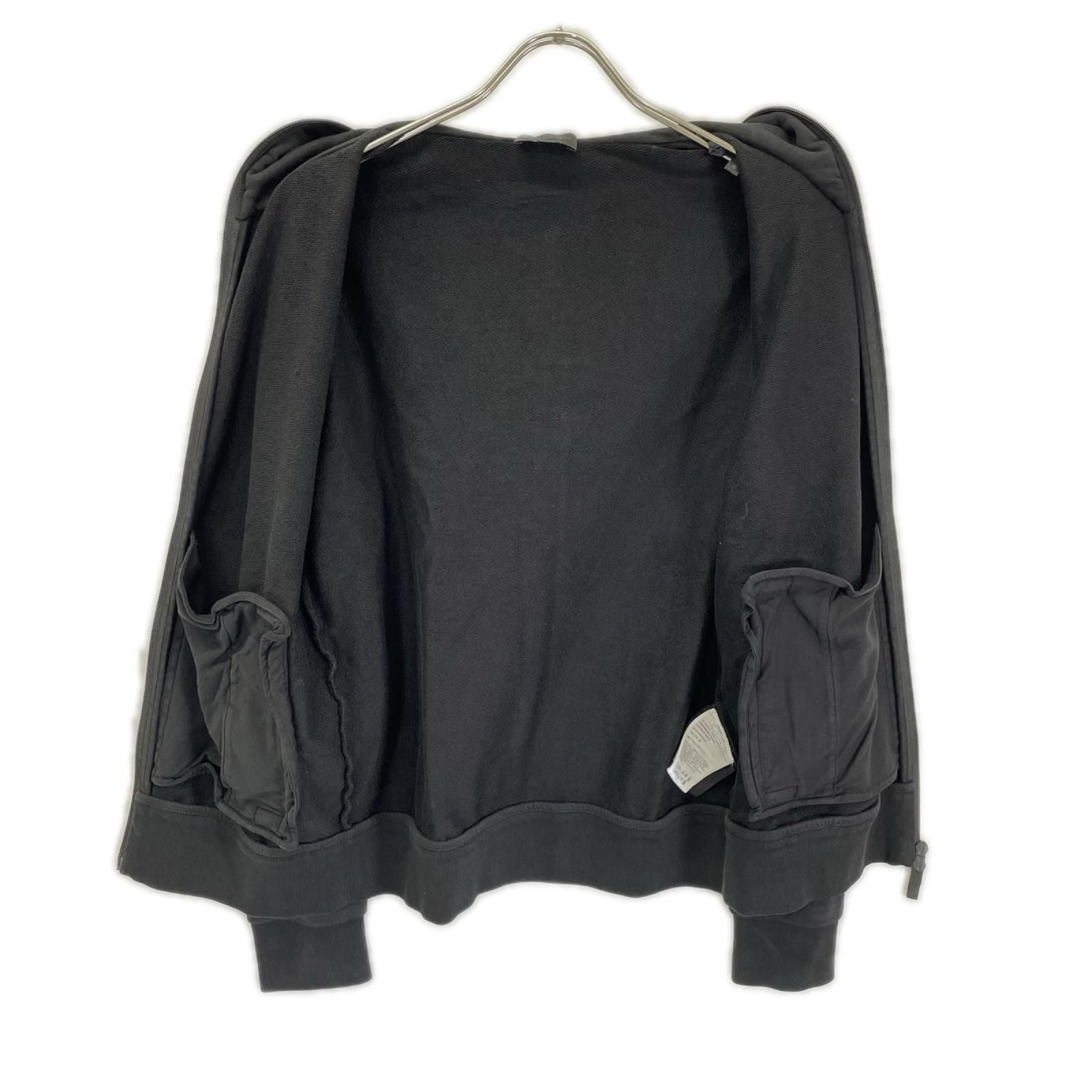 Moncler Zip UP Cardigan Black Cotton Nylon Full Zip Sweatshirt Hoodie — view 3