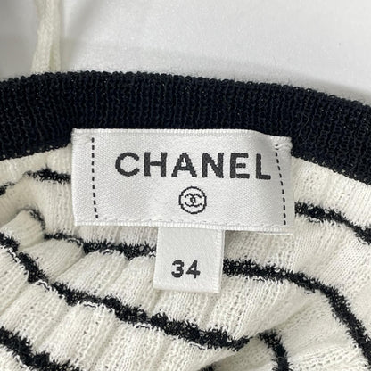 Chanel CC Logo Border Sleeveless Dress 34 — view 5