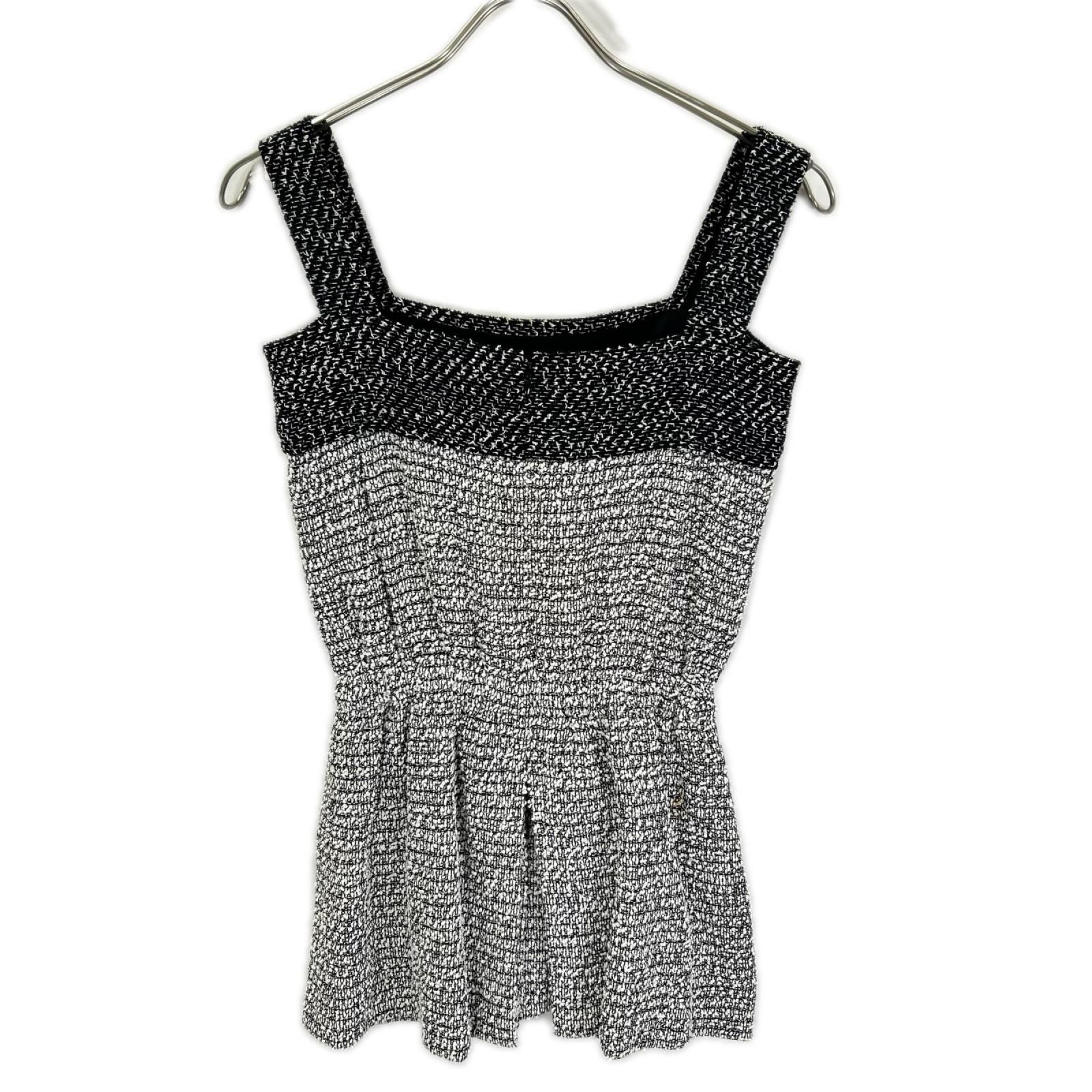 Chanel CC Logo Tweed Cami Top 34 — view 2