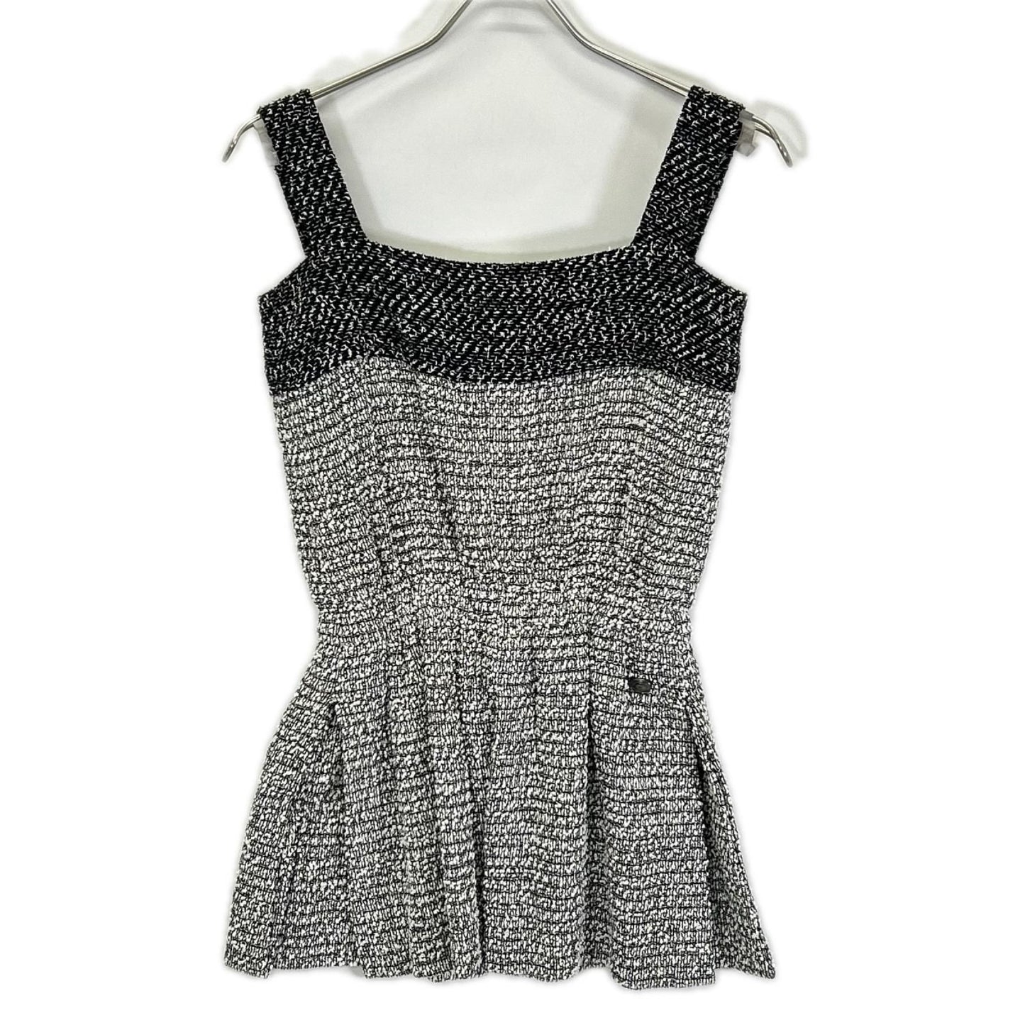 Chanel CC Logo Tweed Cami Top 34