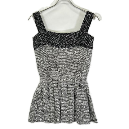 Chanel CC Logo Tweed Cami Top 34