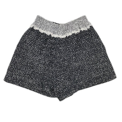 Chanel CC Logo Waist Togo Tweed Shorts 34 — view 2