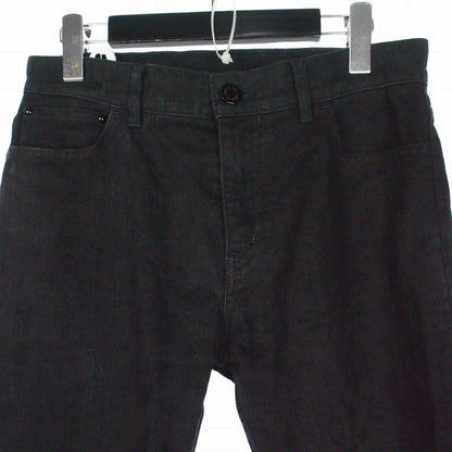 Louis Vuitton Monogram Jacquard Slim Denim Pants Black — view 3