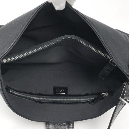 Fendi Handbag Zucca Logo Fabric Nero — view 8