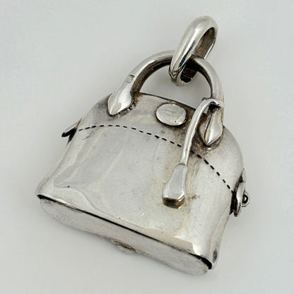 Hermes Pendant Bolide Motif Pill Case 925 Sterling Silver — view 2