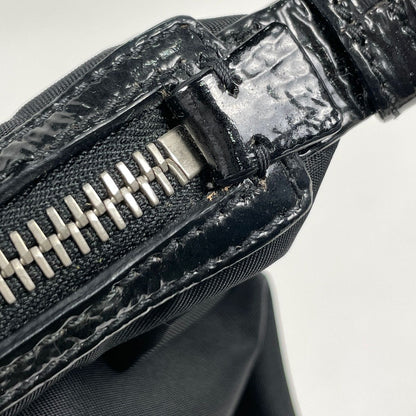 Prada Shoulder Bag Patent Nylon Nero — view 4