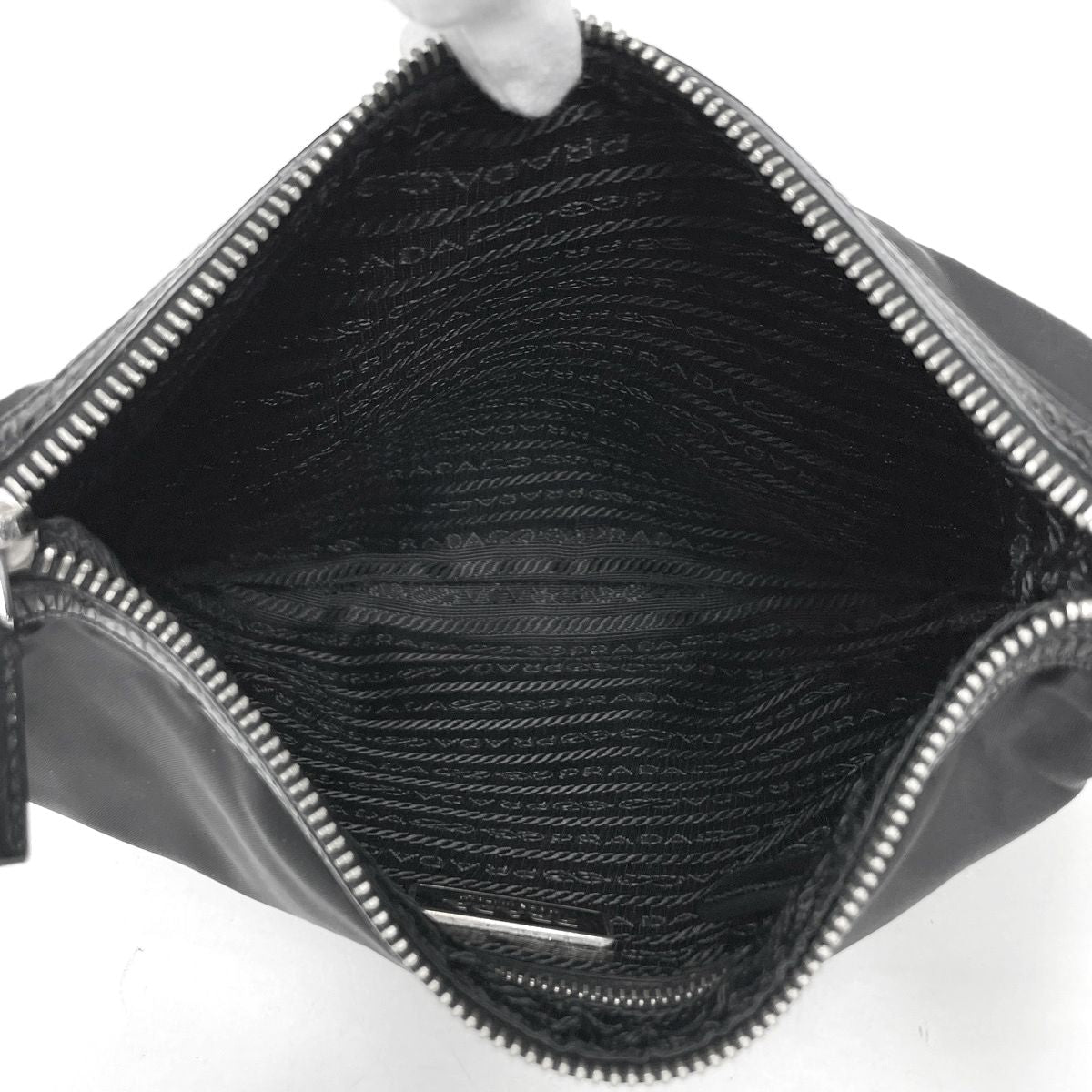 Prada Shoulder Bag Patent Nylon Nero — view 8