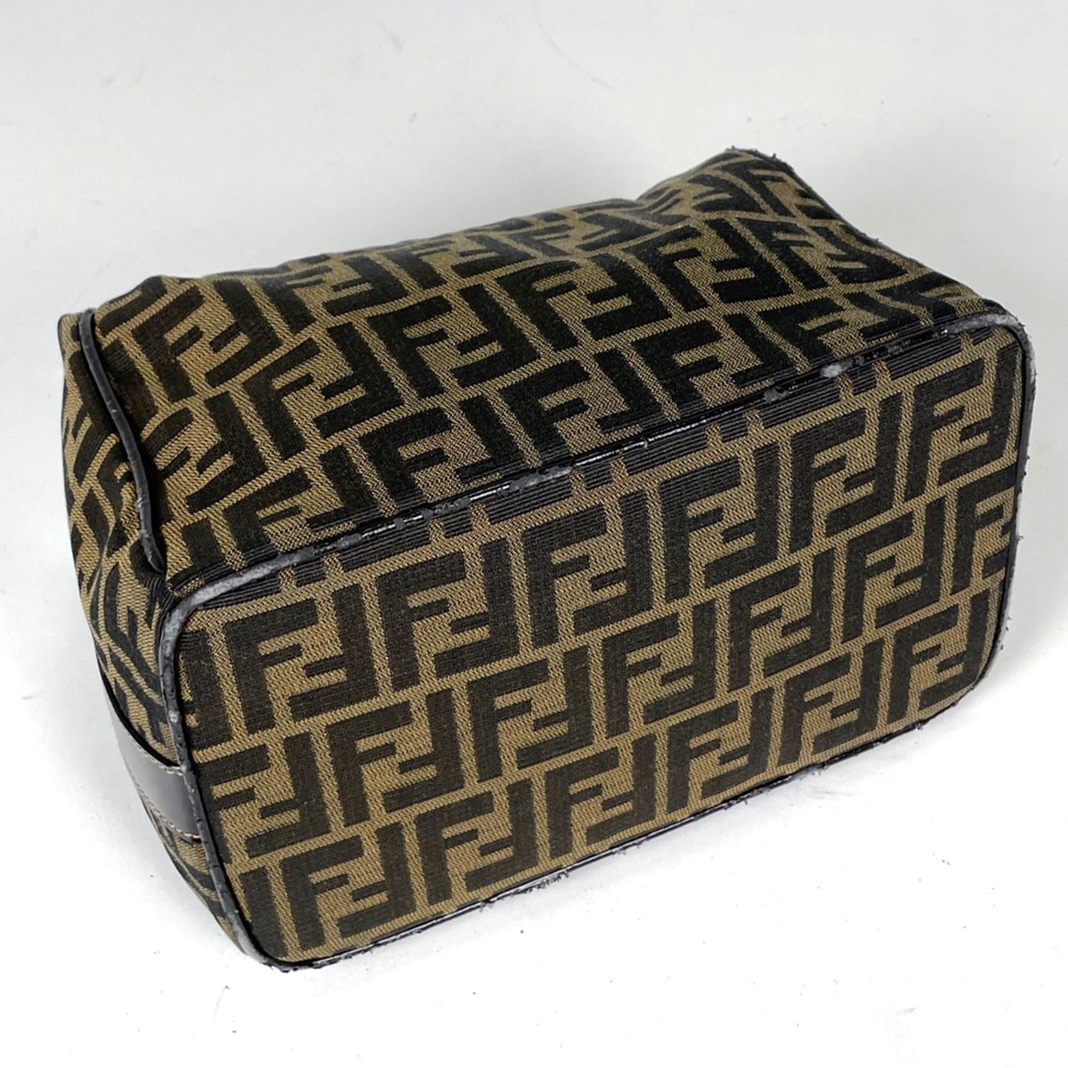 Fendi Handbag Zucca Pattern Vanity Bag Canvas Brown — view 2