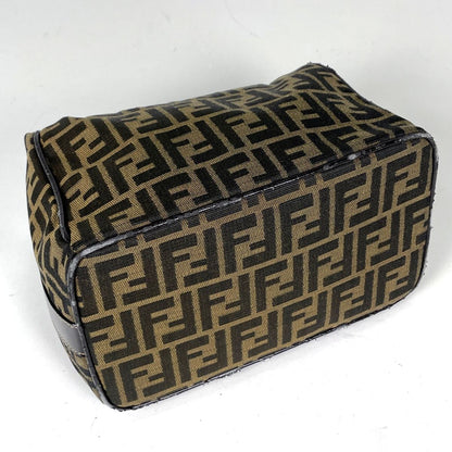 Fendi Handbag Zucca Pattern Vanity Bag Canvas Brown — view 2