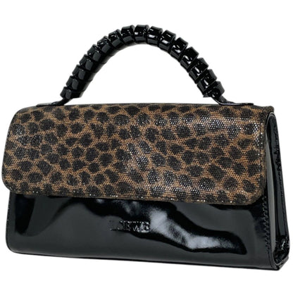 Loewe Handbag Velazquez Patent Leather Black