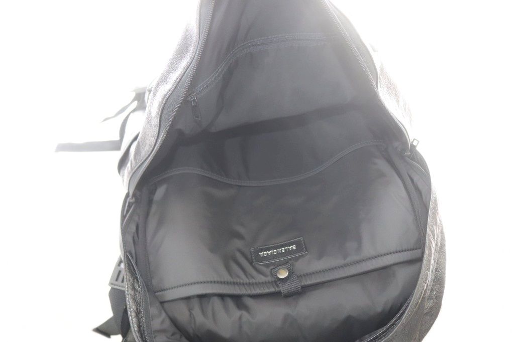 Balenciaga Army Backpack Shoulder Bag 2-Way Leather Black — view 4