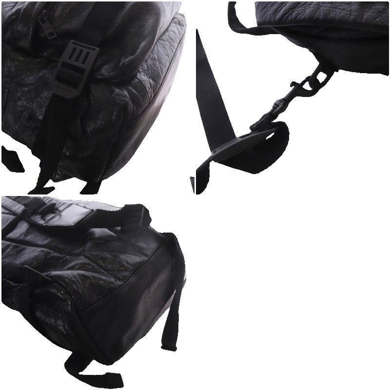Balenciaga Army Backpack Shoulder Bag 2-Way Leather Black — view 8