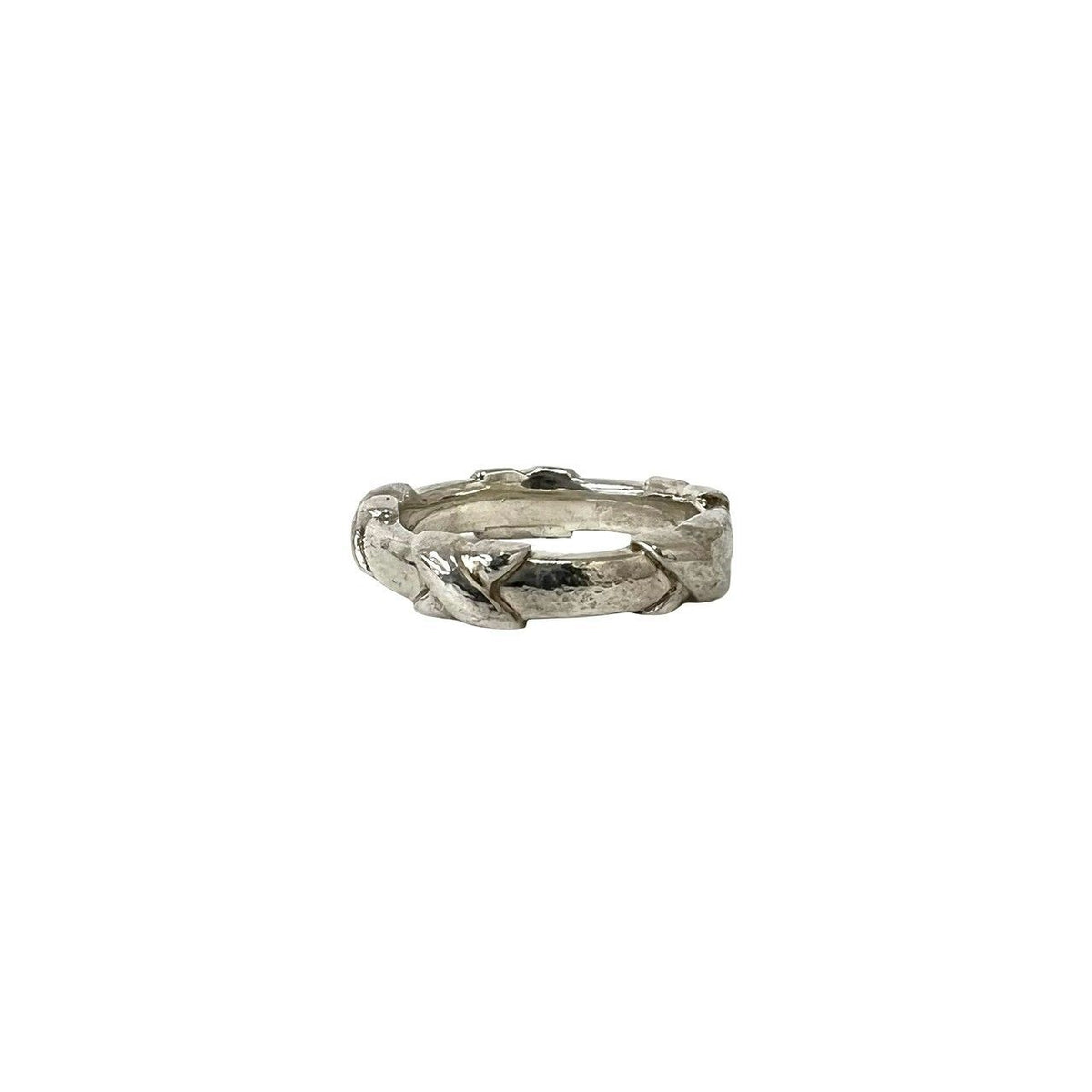 Tiffany & Co Vintage Signature Cross Ring 925 Sterling Silver — view 4