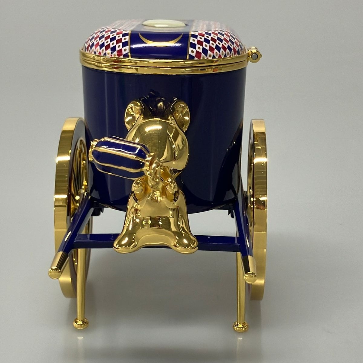 Dolce & Gabbana Blue Gold Multi Ornament Box Carriage Rabbit — view 4