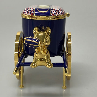 Dolce & Gabbana Blue Gold Multi Ornament Box Carriage Rabbit — view 4