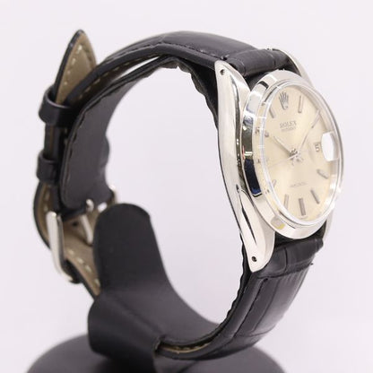 Rolex Oyster Date Precision Manual Wind Silver Dial Watch — view 2