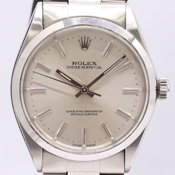 Rolex Oyster Perpetual Automatic Silver Dial Watch
