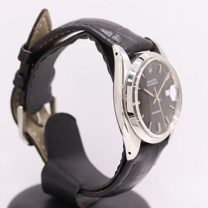 Rolex Precision Manual Wind Date Black Dial Watch — view 2