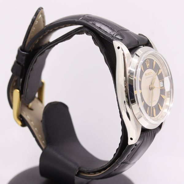 Rolex Oyster Date Precision Automatic White Black Dial Watch — view 2