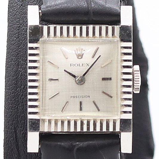 Rolex Precision Silver Dial Watch