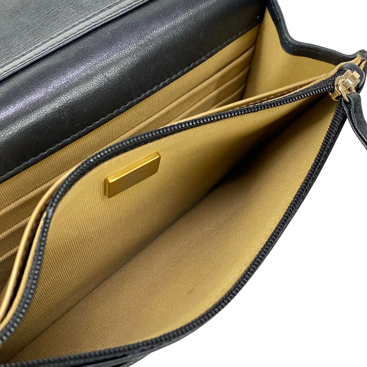 Chanel Wallet Quilted Black Chain Gold Coco Ball Lambskin — view 5