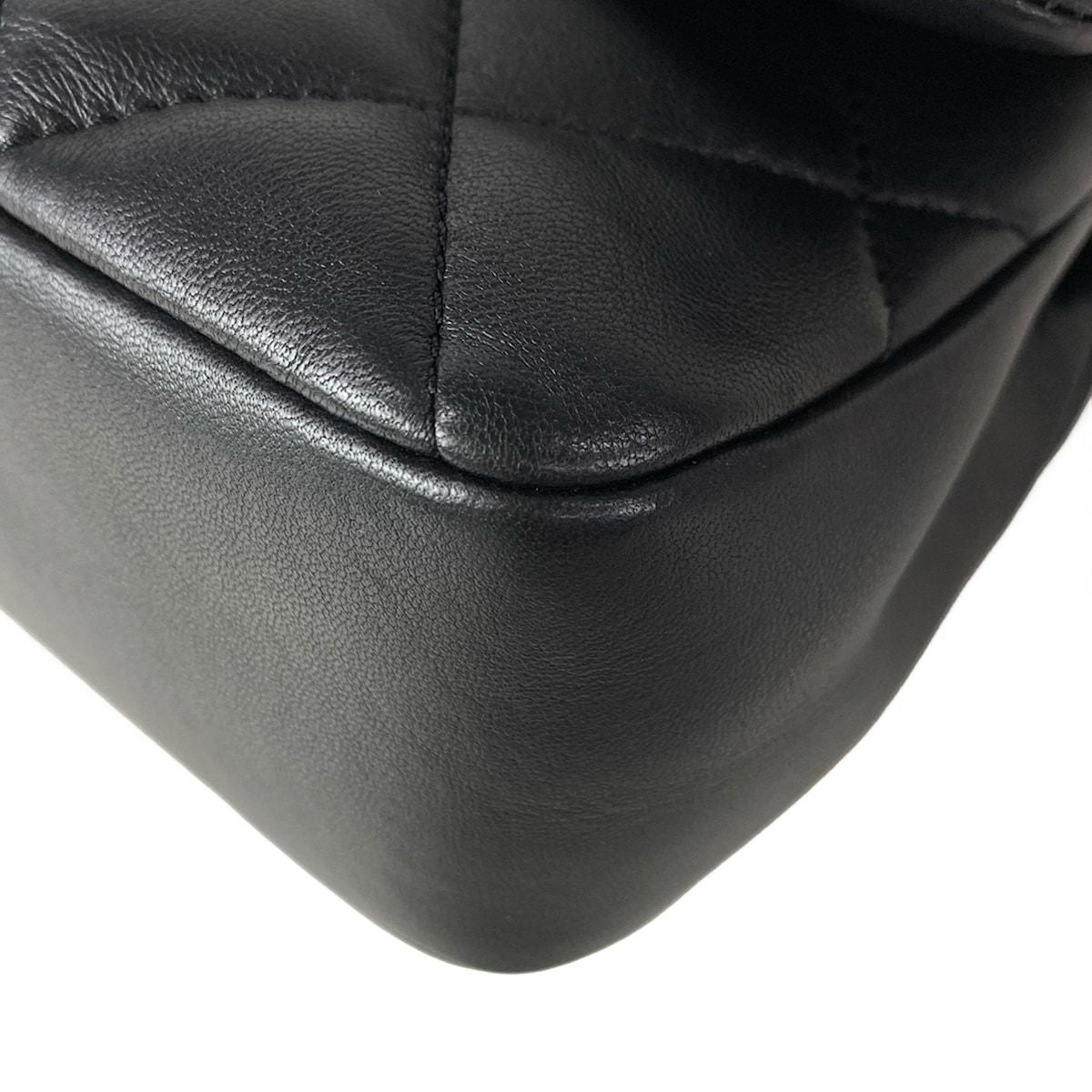 Chanel Shoulder Bag Mini Quilted Black Lambskin — view 7