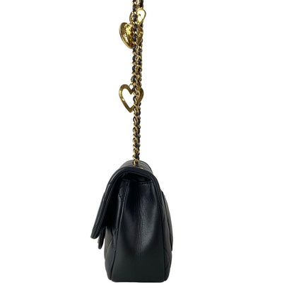 Chanel Shoulder Bag Mini Quilted Black Lambskin — view 4