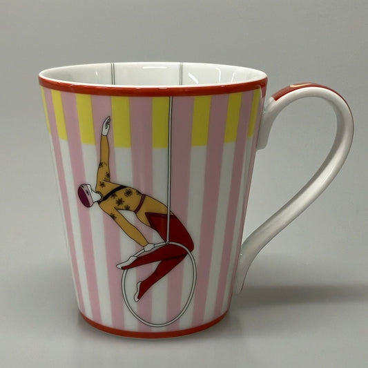 Hermes Mug Light Pink Orange Multi Circus