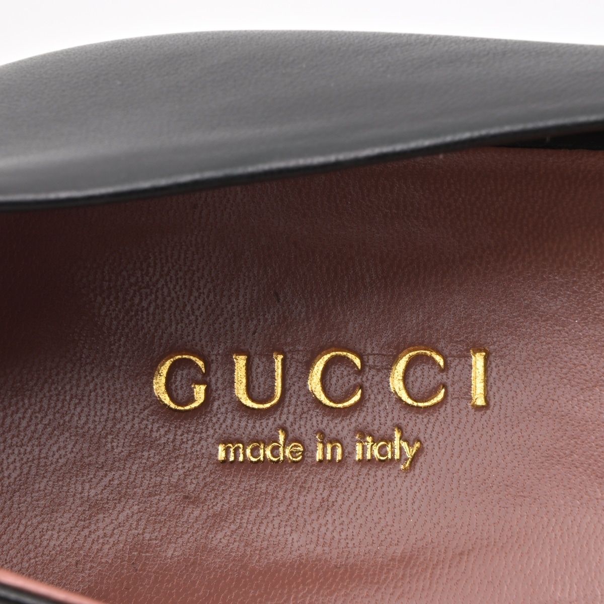 Gucci Pumps Black Ribbon Open Toe Leather Heel — view 5