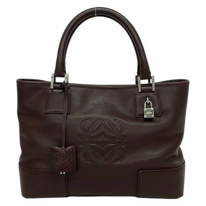Loewe Handbag Fusta Brown Leather